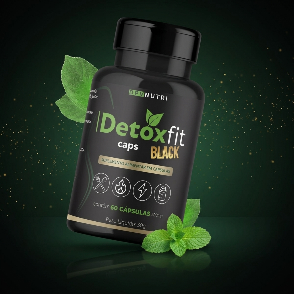 Detox Fit Caps Black